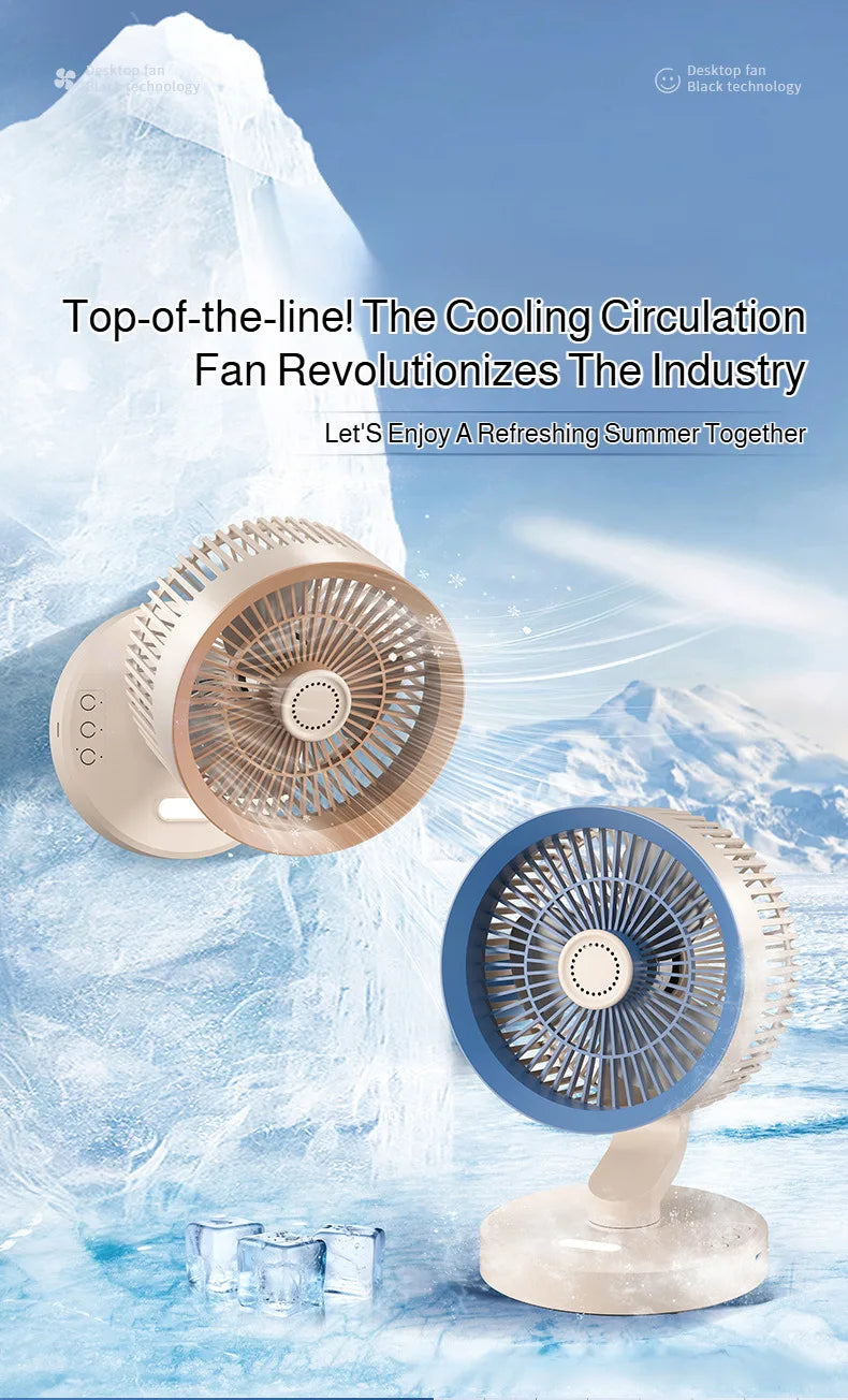 Desktop Wall Mounted Circulating Fan Multifunction Shaking Head Remote Control Quiet Cooling Fan  For Home Office And Student