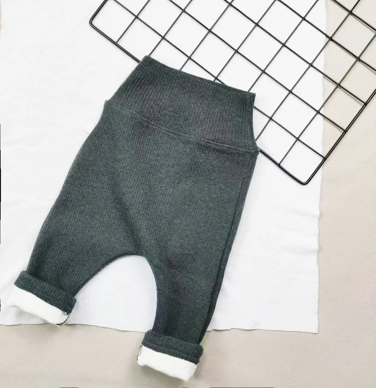 0-3Y Baby Winter Underpants Korean Edition Baby Autumn Winter Clothing Girl High Waist Plush Boys' Warm Underpants