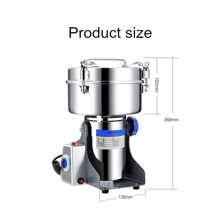220V With Extra Part Free 1000G Herb Coffee Bean Grinder Machine Grain Spices Mill Medicine Wheat Mixer Dry Food Grinder R