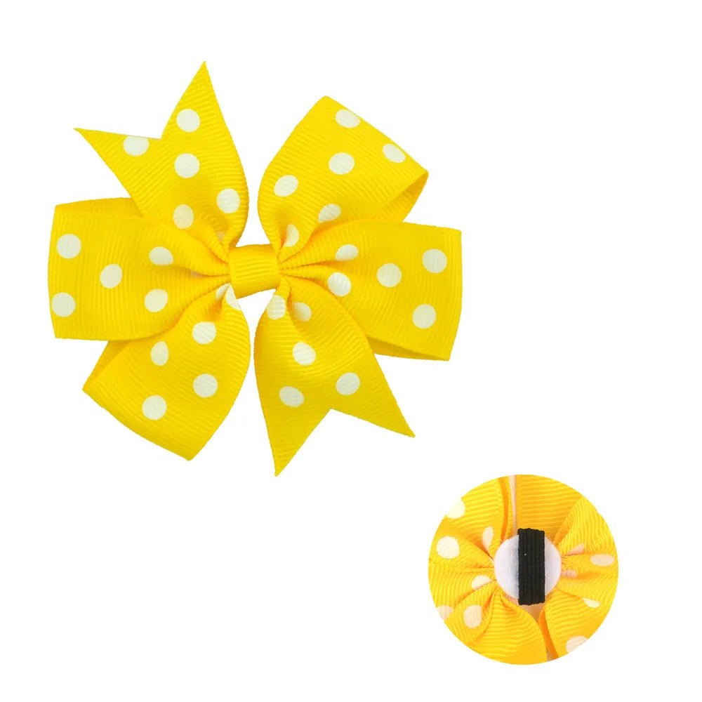 50/100pcs Dot Pet Accessories Dog Collar Bow Tie Slideable Dog Bow Ties Solid DIY Dog Collar Accessories Small Dogs Cat Bowties