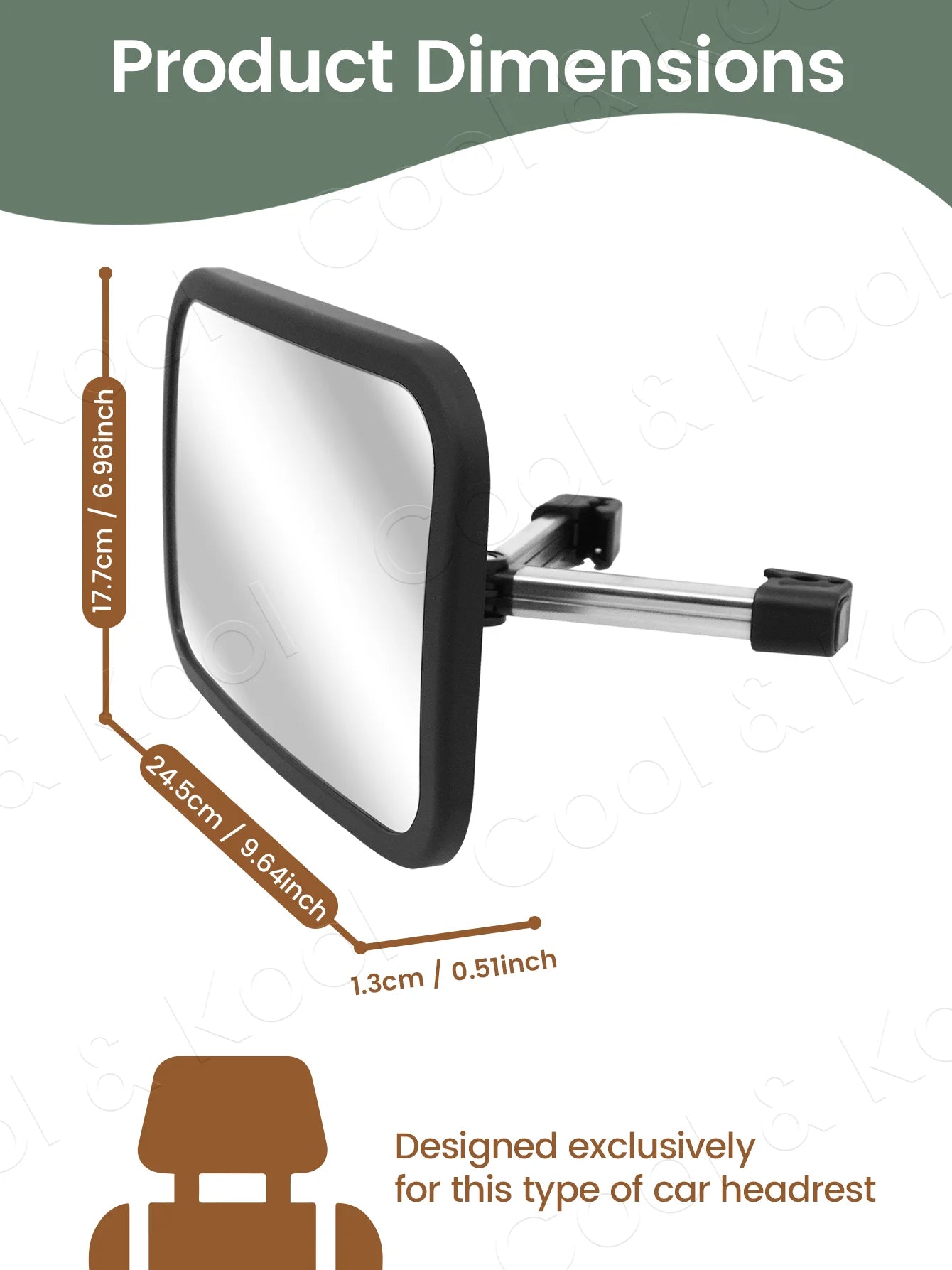 Adjustable Wide Car Rear Seat View Mirror Baby Seat Car Safety Mirror Monitor Headrest High Quality Car Interior Styling