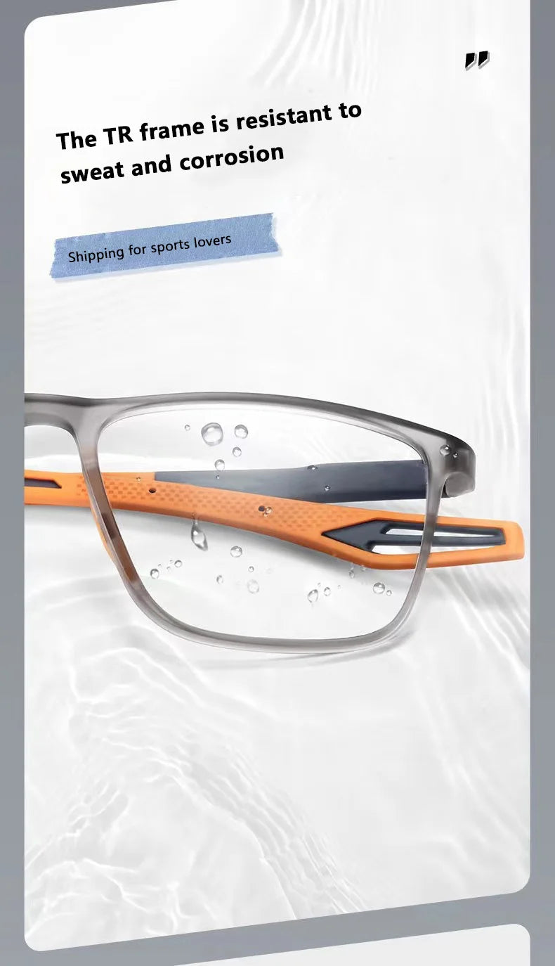 TR90 Sport Reading Glasses Ultralight Anti-blue Light Presbyopia Eyeglasses Women Men Far Sight Optical Eyewear Diopters To +4.0