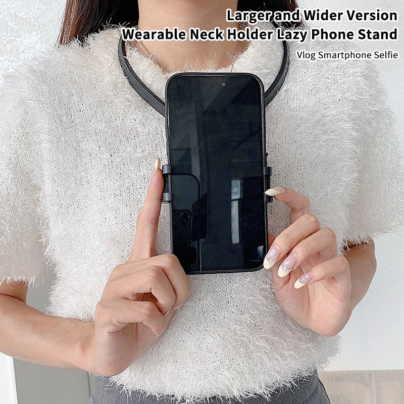Neck Holder Lazy Phone Stand For  16 15 14 13 Pro Max   Outdoor First Angle Vlog Recording Selfie Bracket