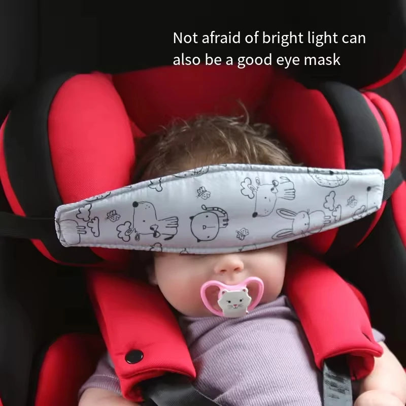 PANGDUBE 2Pcs/set Baby Head Support Strap Car Seat Headrest Pillow Adjustable Neck Protector for Infant Child Safety Travel