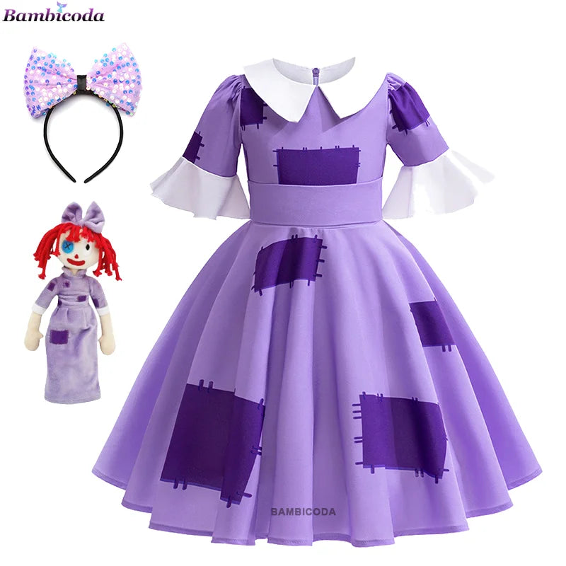 The Amazing Digital Circus Cosplay Costume Halloween Cartoon Circus Pomni Jax Ragatha Caine Jumpsuit Outfits Party Outfit