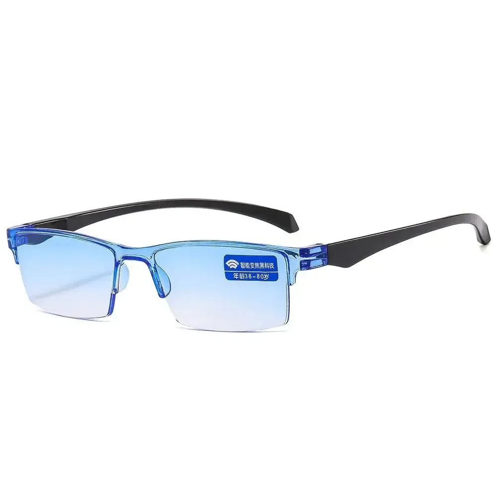 Smart Automatic Zoom Reading Glasses Rimless Optical Presbyopia Eyewear Spectacle Radiation Protection Computer Goggles Unisex