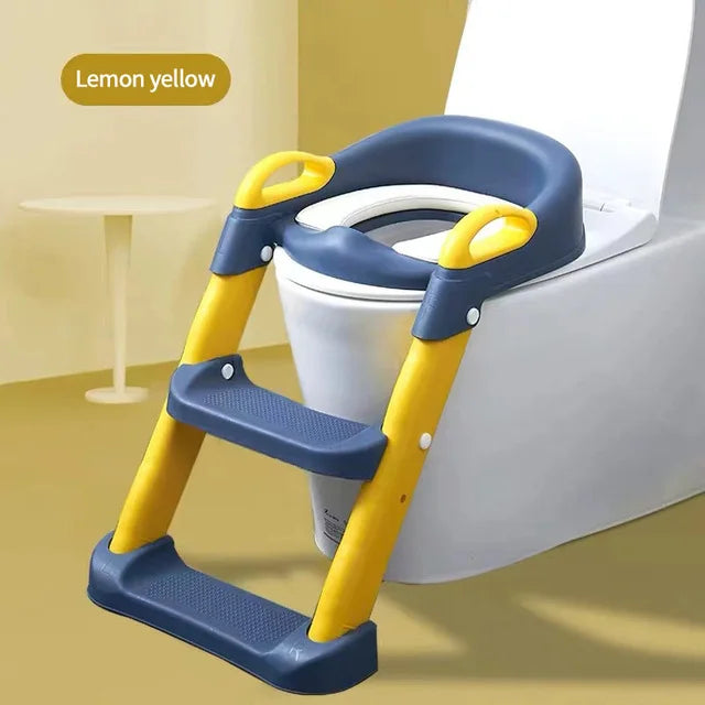 1-8 Years Children's Potty Baby Toilet Seat With Adjustable Ladder Infant Toilet Training Folding Seat Baby Potty Training Seat