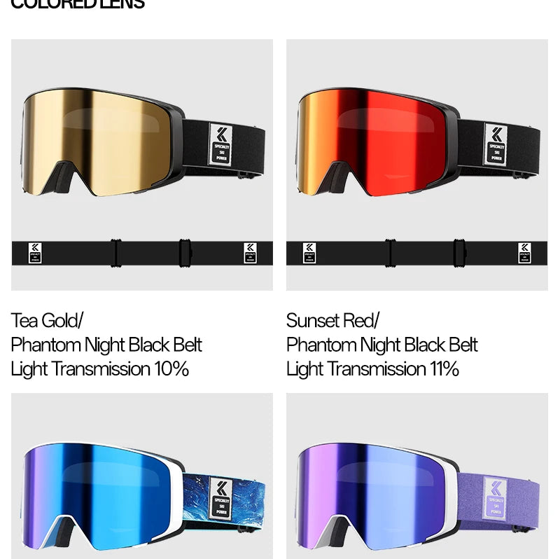 Kapvoe 2026 Skiing Eyewear Flip Ski Goggles Photochromic Snow Goggles Men Snowboard Mask Protection Glasses Snowmobile Winter