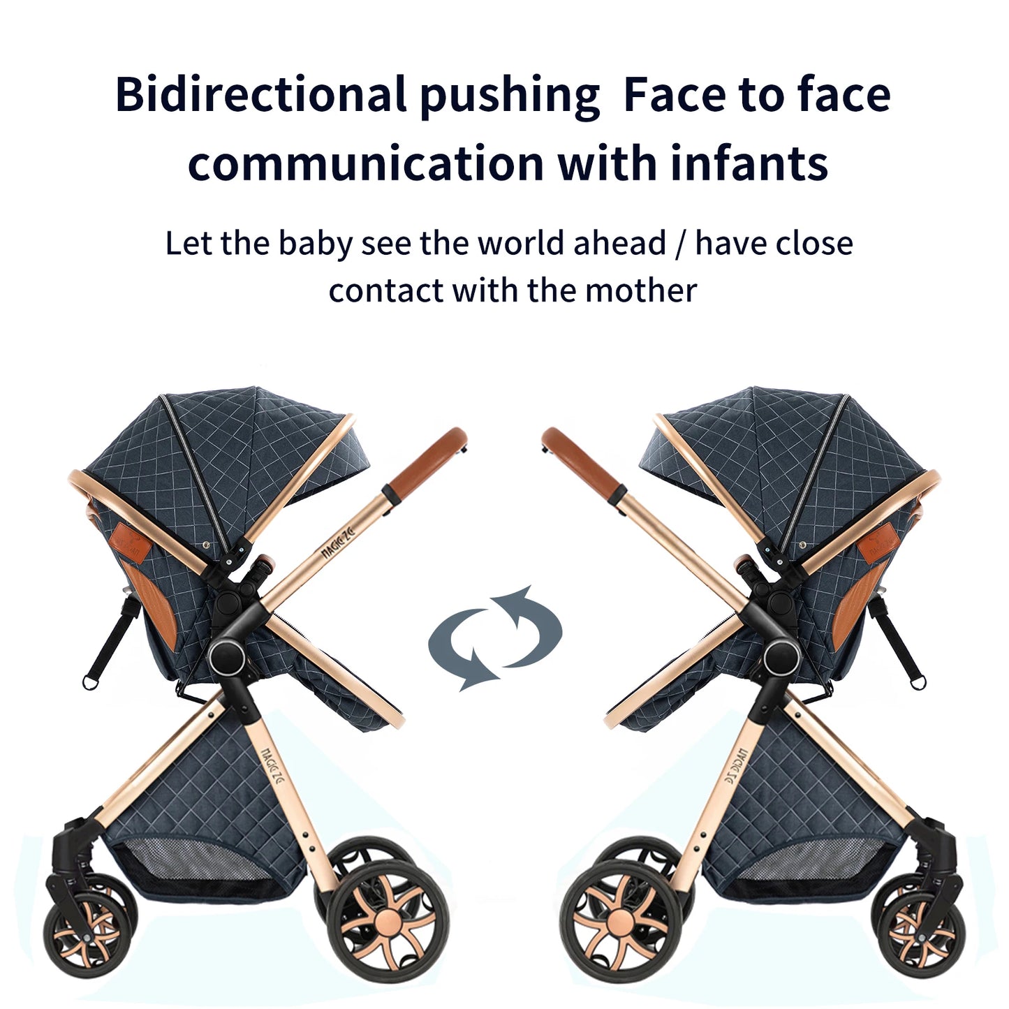 Baby stroller 3 in 1 for newborn Lightweight baby stroller cars for child car seat compact baby stroller foldable baby stroller