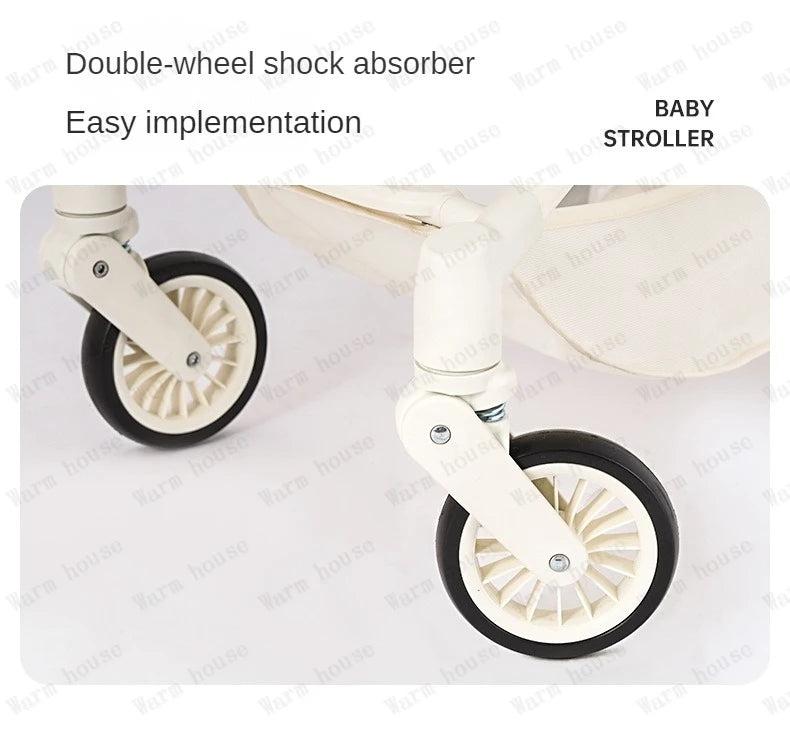 2025 new high-view baby stroller Ultra-light foldable travel stroller Portable outdoor baby Carriage Comfortable stroller