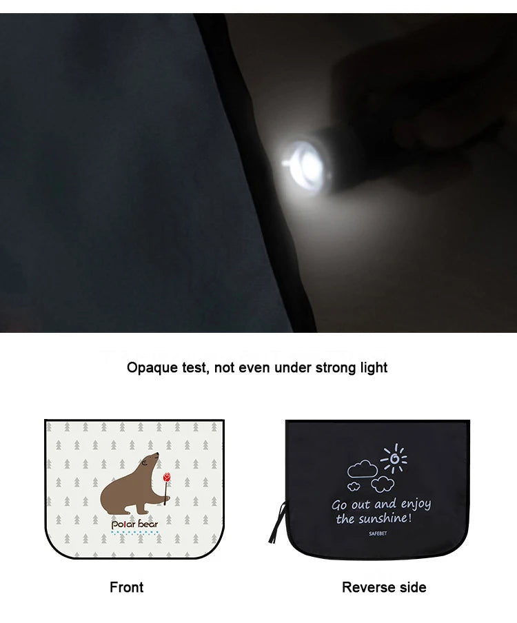 Car Magnetic Curtain In The Car Window Sunshade Cover Cartoon Universal Side Window Sunshade UV Protection For Baby Children