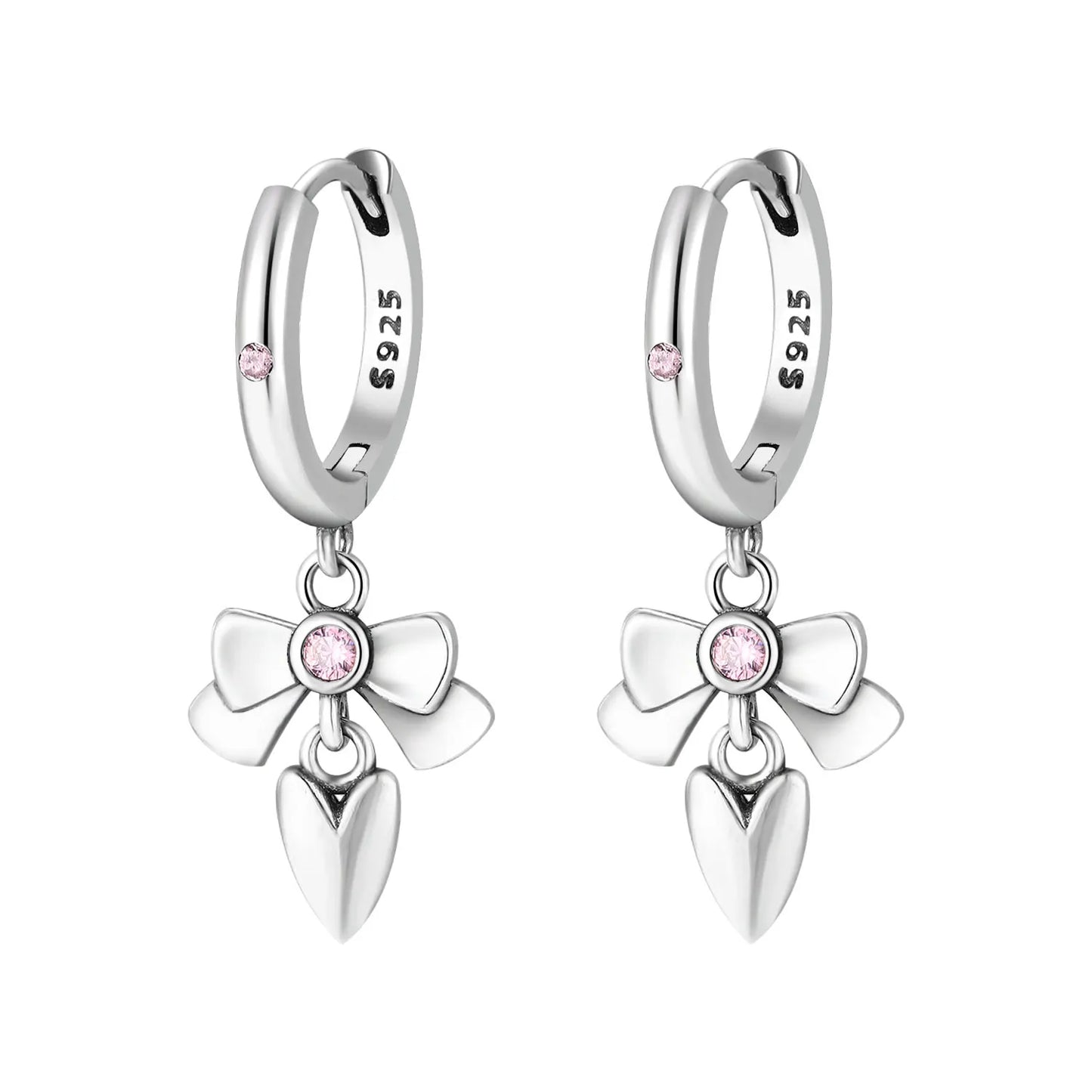 925 Silver Stud Earrings Hoop Earrings For Women Rose Flower Strawberry Butterfly Daisy Earrings Set Fashion Jewelry Gift