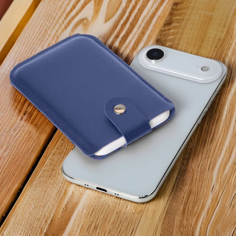 Power Bank Cover Pouch Leather Case for iPhone 17 Air Magsafe External Battery Cover PU Leather Case For iPhone 17 Air Power Ban