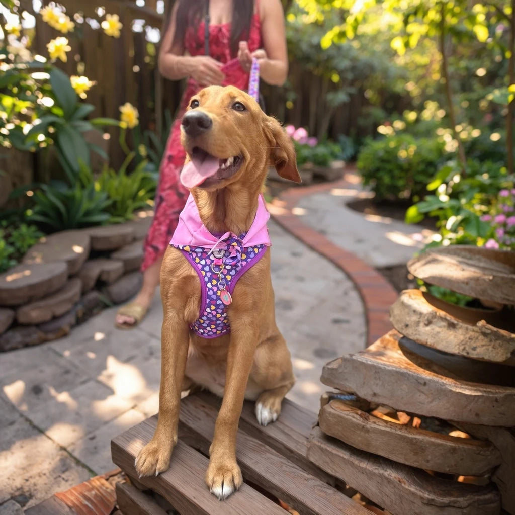 Valentine's Day and New Year's gift Cute Design Adjutable Luxury Designer Pet Harness &1 Pcs Color Matching Pet Dog Leashes
