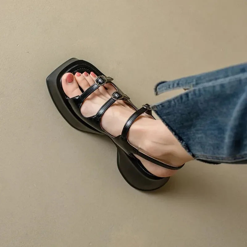Women's Sandals 2026 Summer New Platform Sandals Fashion Casual Wedge Sandals for Women Open Toe Beach Sandalias Sandalias Mujer