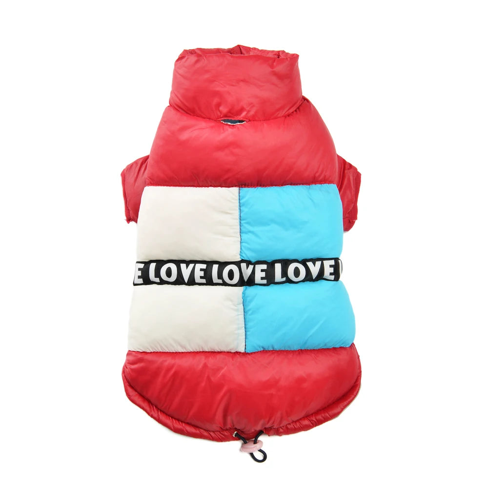 Waterproof Pet Dog Jacket Coat For Small Medium Dogs Cats Winter Windproof Puppy Clothes with Leash Hole Chihuahua Pug Costume