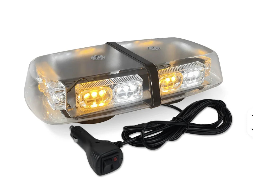 12V 60W LED Car Emergenecy Warning Flashing Lights Super Bright Amber Hazard Magnetic Beacon Lights Traffic Safety Alarm Sign