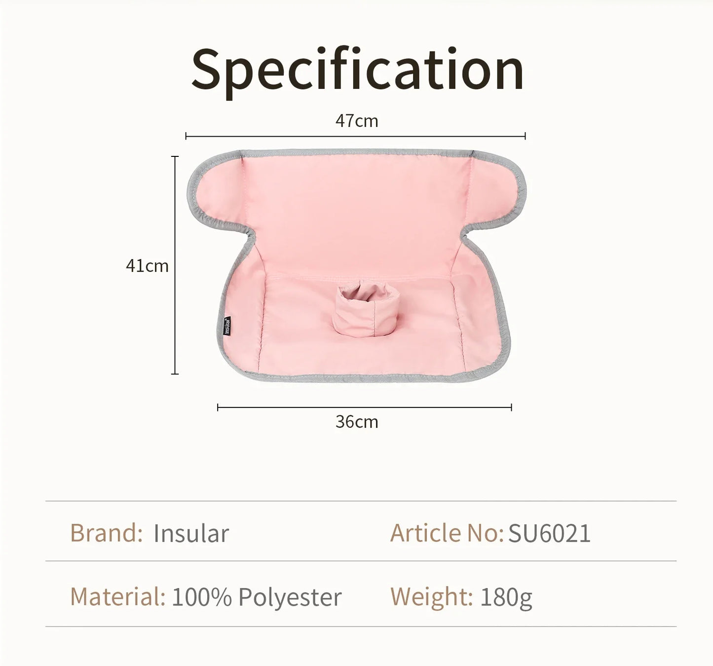Safety Non-Slip Seat Protective Mat 3Layer Waterproof Stroller Cushion Skin-friendly Child Car Seat Multi-functional Diaper Pad