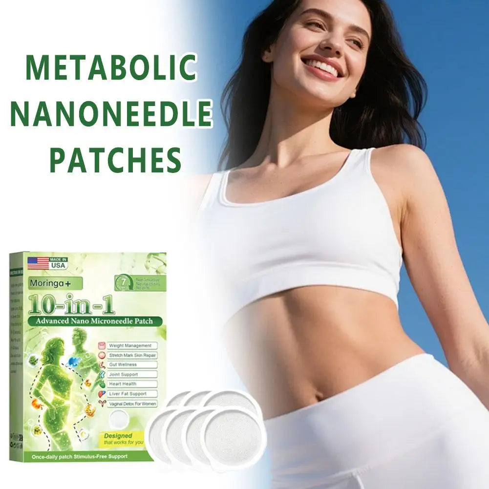 1-10X Advanced Moringa Berberine X Nad Patches - Comprehensive 10-In-1 Wellness Support Promote Internal Balance for Women Men
