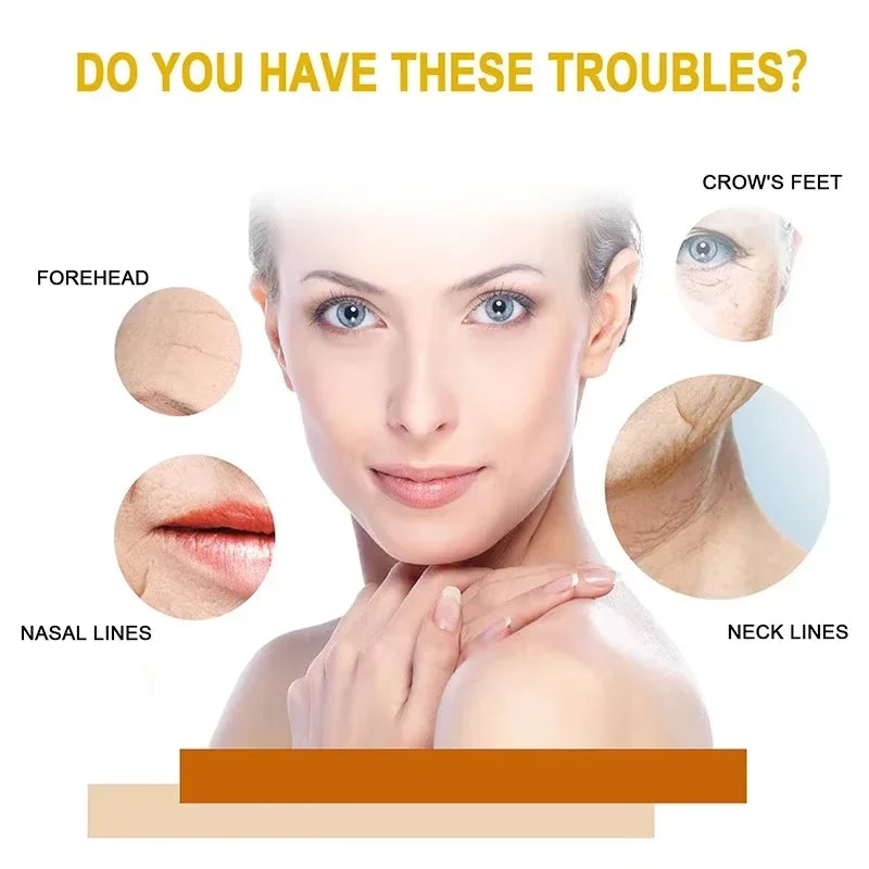 Collagen Wrinkle Remover Face Serum Firming Lift Anti Aging Fade Fine Lines Whitening Brighten Moisturizing Skin Care Cosmetics