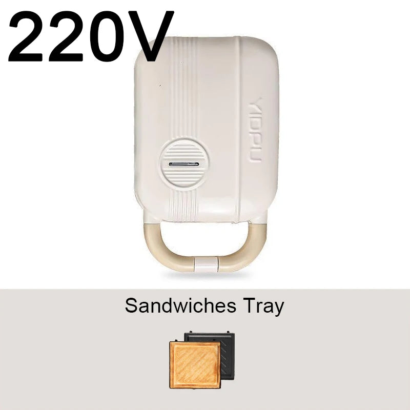 Mini Sandwich Maker Breakfast Machine Multi Cooker Electric Toaster Oven Hot Plate Bread Pancake Waffle Donut Maker for Kitchen