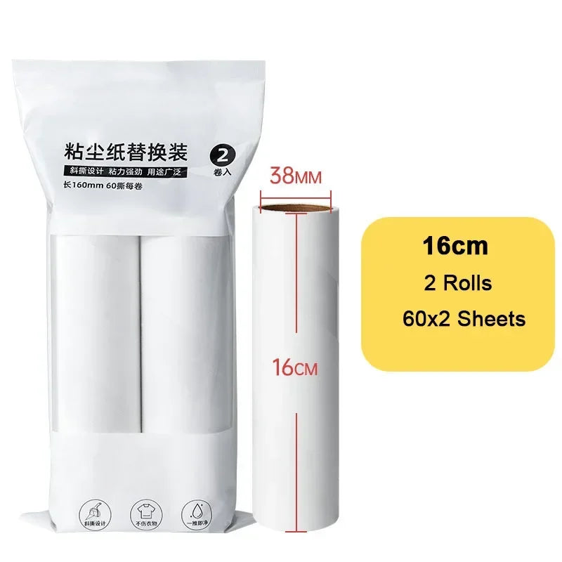 Wide Lint Rollers Brush Large Pet Hair Remover for Sofa Bed Carpet Cleaner Long Handle Dust brush Remover Roller with Refills