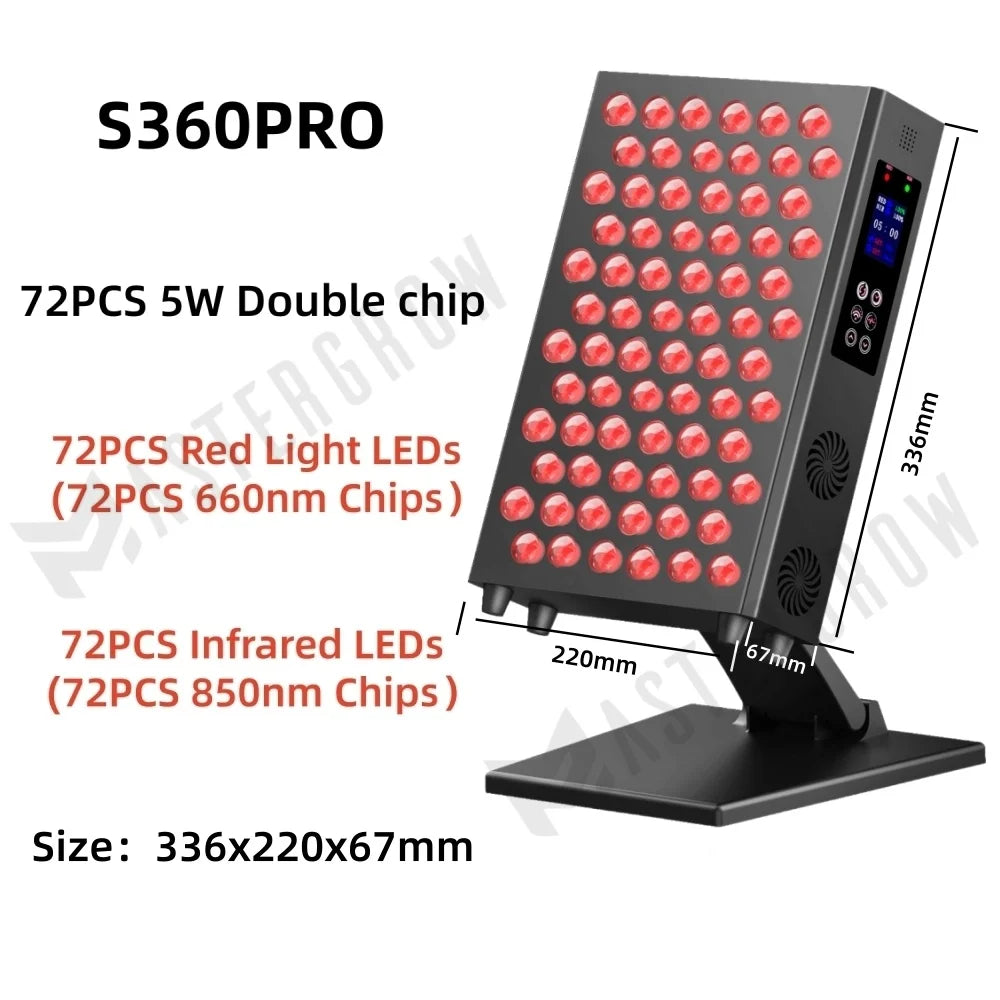660nm 850nm Dual Chips Timing Led Red Light Therapy Panel Lamp Near Infrared Therapy Light LED Beauty Devices for Face and Body