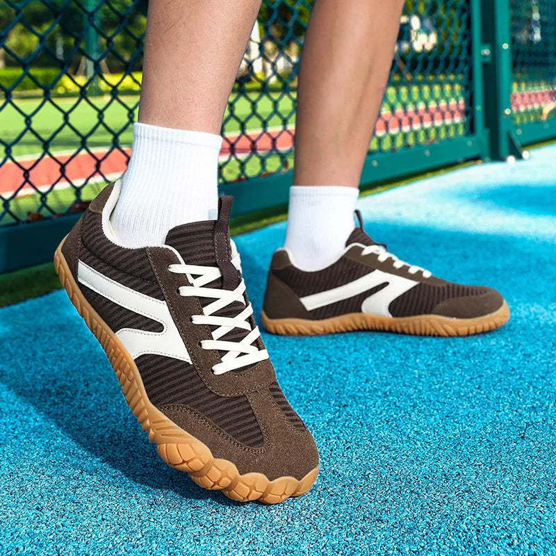 New Wide-toe Men's Shoes Casual Soft Sole Wide-Toe Shoes Walking Sneakers Breathable Mesh Comfortable Barefoot Shoes Big Size 48