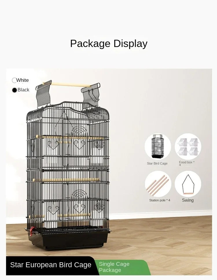 Hut Feeder Nest Bird Cage Parrot Carrier Breeding Villa Home Bird Cage Pigeon Luxury Oiseaux Accessoires Products Pet