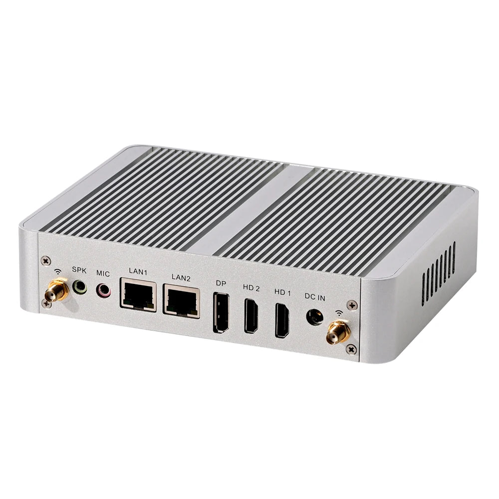 N100 N95 Intel Alder Lake-N Quad Core Fanless Mini PC 3xDisplay 2xHD 1XDP 2xLAN Windows 11 Desktop Office Computer Nuc 16G DDR4