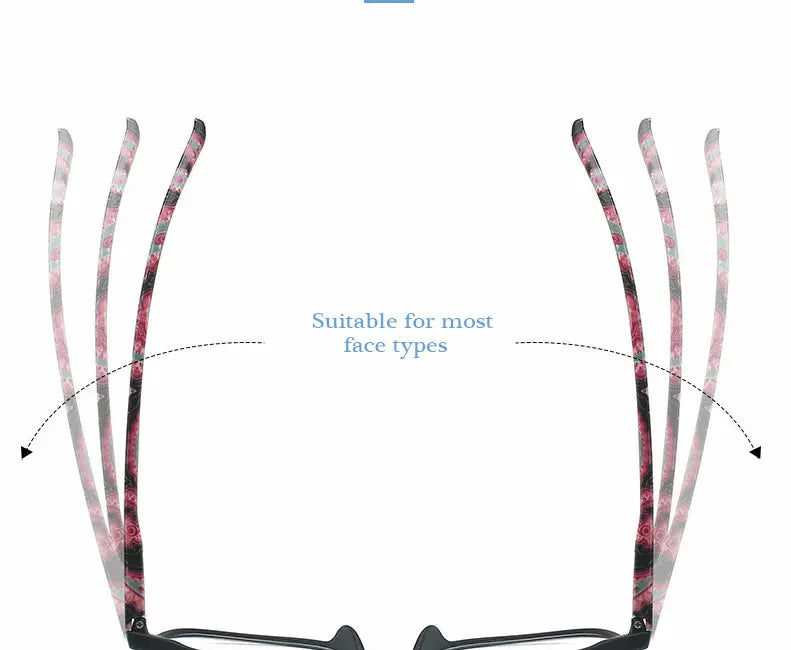 Progressive Multifocal Reading Glasses Women Anti Blue Light Presbyopia Eyeglasses Computer Eyewear Look Near Far +1.0 To +4.0