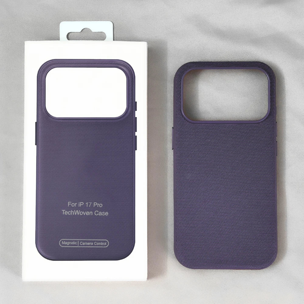 Original Tech Woven Case Magnetic Cover For IPhone 17 Air 16 15 14 13 Pro Max Camera Control Case For Magsafe Wireless Charging