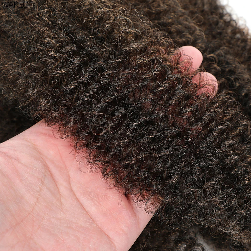 Marley Twist Braiding Hair Ginger Burgundy Ombre Brown Black Springy Afro Twist Hair PreFluffed Spring Twist Kinky Braiding Hair