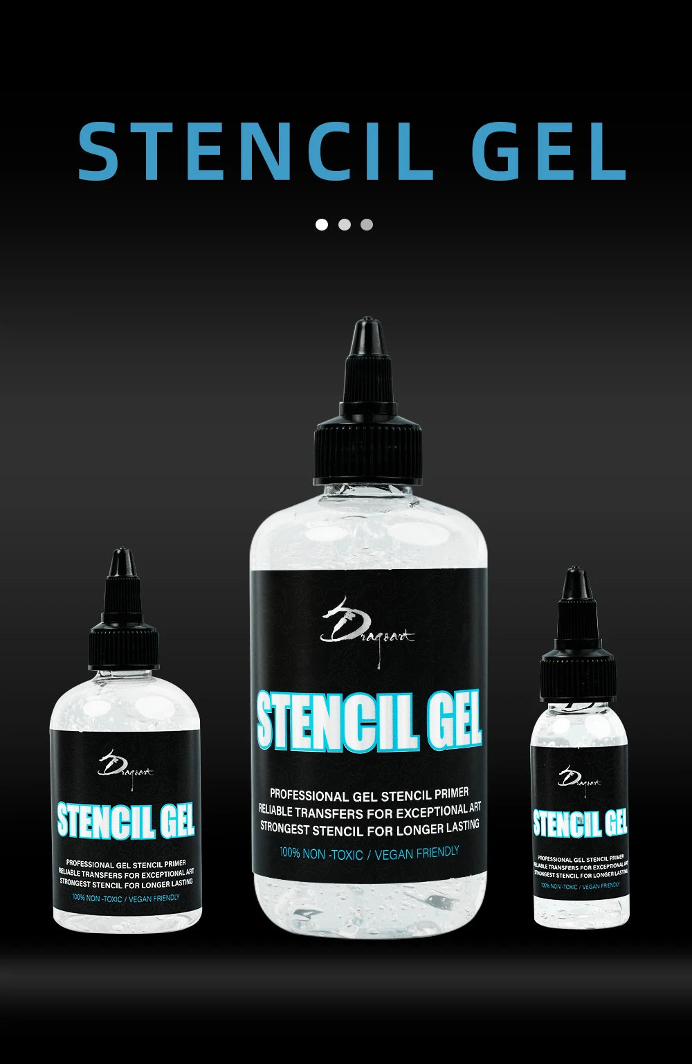 250/120/30ML Tattoo Transfer Gel Thermal Copier Professional Tattoo Stencil Magic Stuff Solution Cream Tattoo Supply