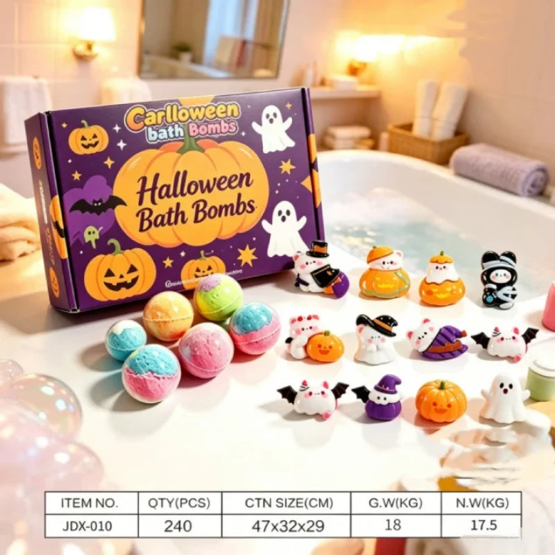 12pcs 60g Safe Natural Kids Bath Fizzies Surprise Hidden Toy Bubble Fizzy Ball Fun Bathtime Play Gift Set for Child