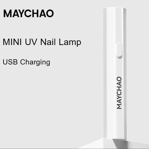 MAYCHAO 1PC Mini LED Light New Nail Dryer Machine For All Gel Nails Flashlight Portability Nail Lamp Nail Art Tools
