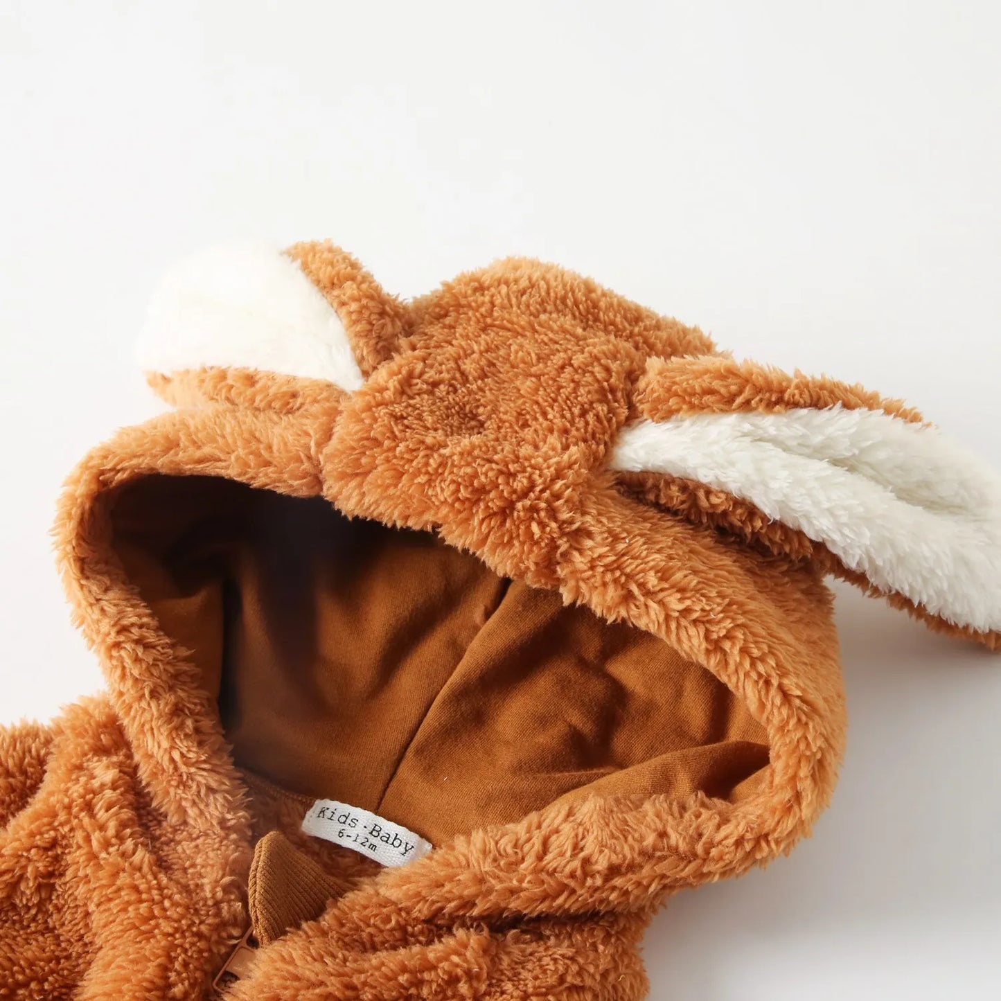 Sanlutoz Winter Fleece Thickened Zipper Toddler Long Sleeve Jumpsuits Clothing Warm Baby Rompers Cute Animal Hooded