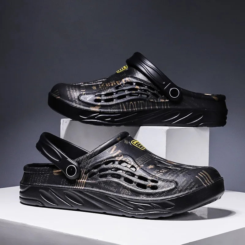 Plus Size 49 Mens Clogs Sandals Beach Slippers Summer Garden Shoes Men and Women Outdoor Leisure Slides Clogs Soft Sandals