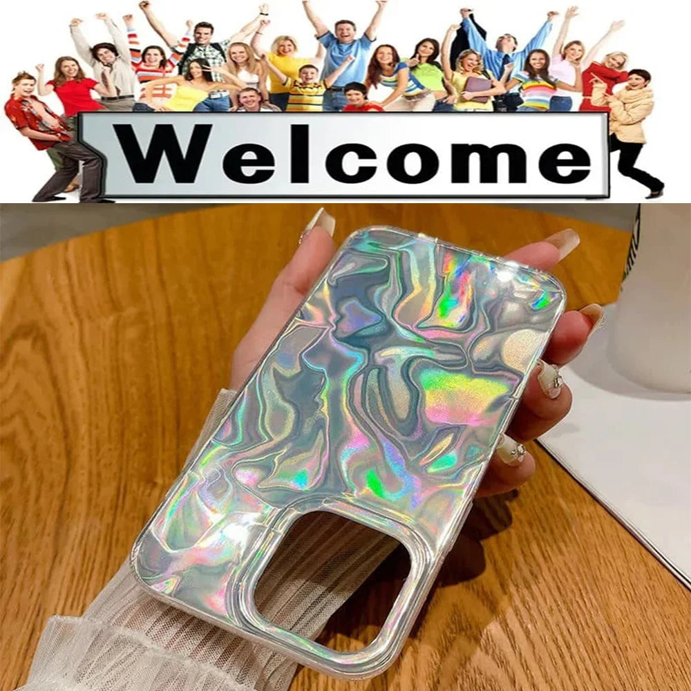 Hot Selling Gojo Satoru Hard Phone Case For IPhone 17 Pro Max 16 15 14 13 12 11 Water Ripple Silver Protective Cover