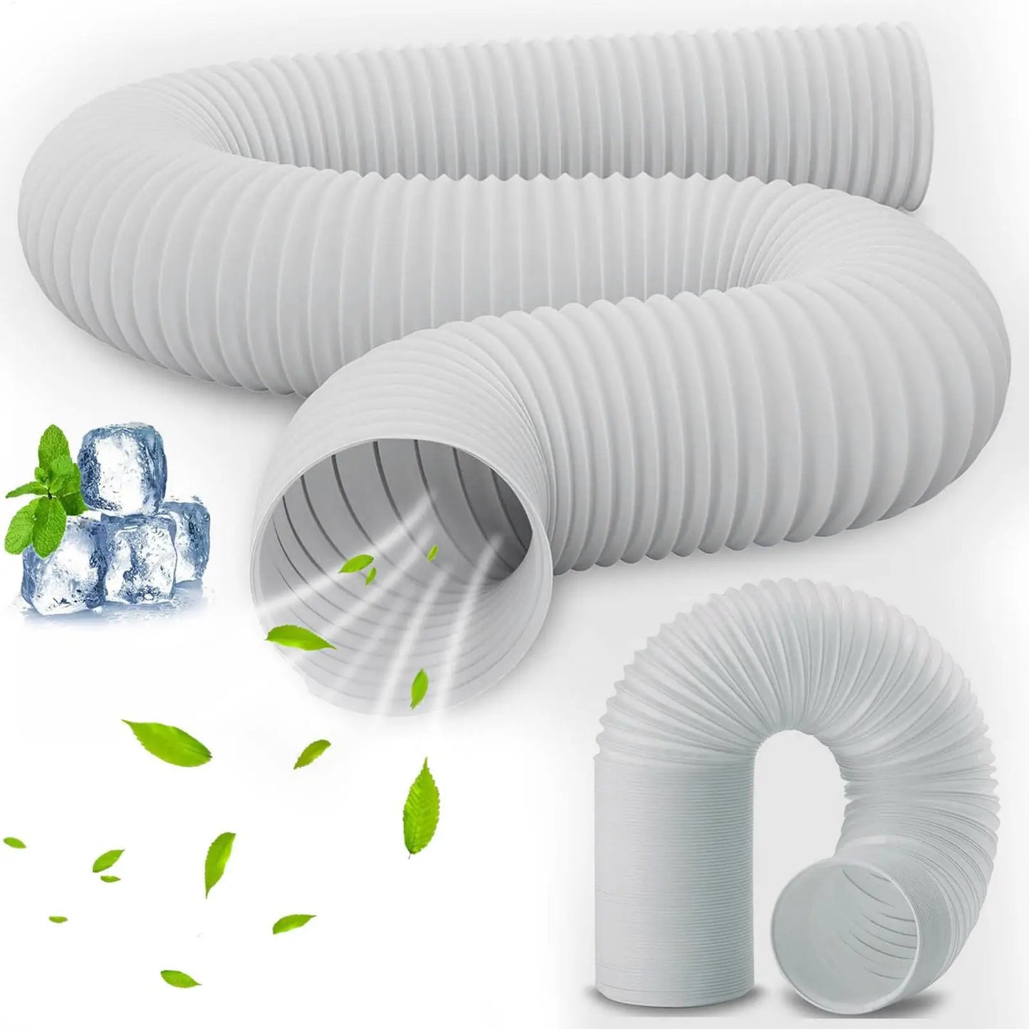 AC Water Drain Hose Fit 5.1/5.9in Diameter Vent AC Unit Drain Hose for Garage Home Indoor Car Office Bedroom Living Room