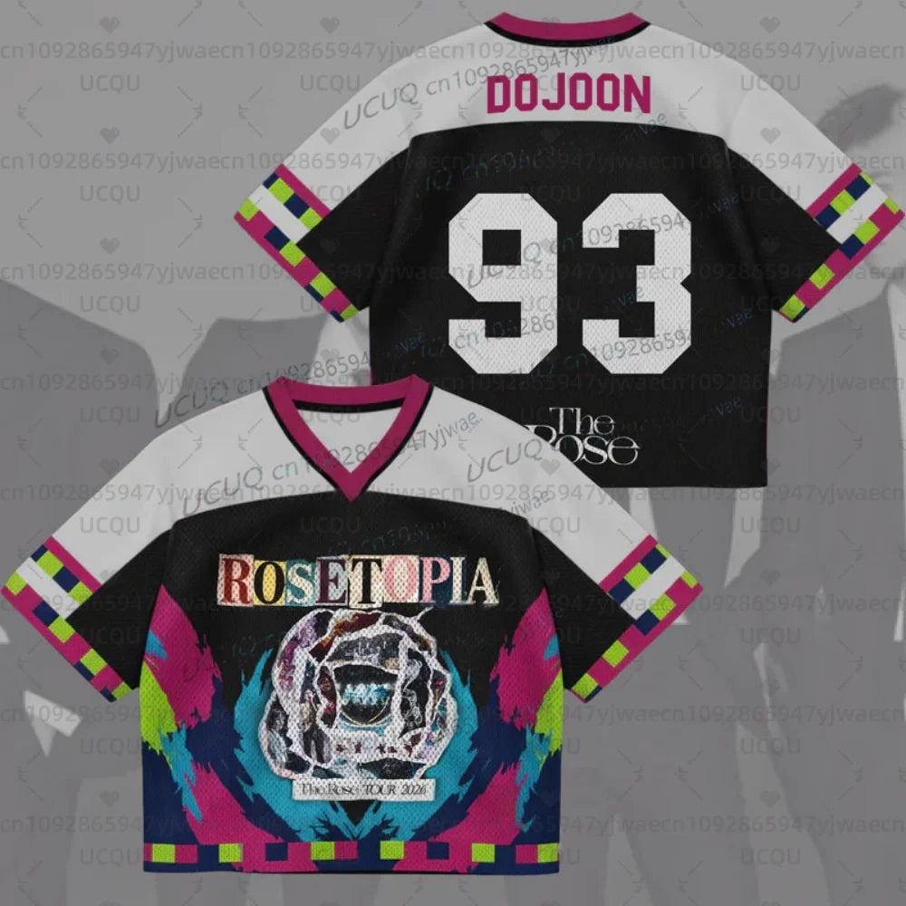 Summer Rosetopia The Rose 2026 Word Jersey Gifts Fans Men's Women's Concert Outfit Fans Gift Short Sleeve Casual T-shirt Tops
