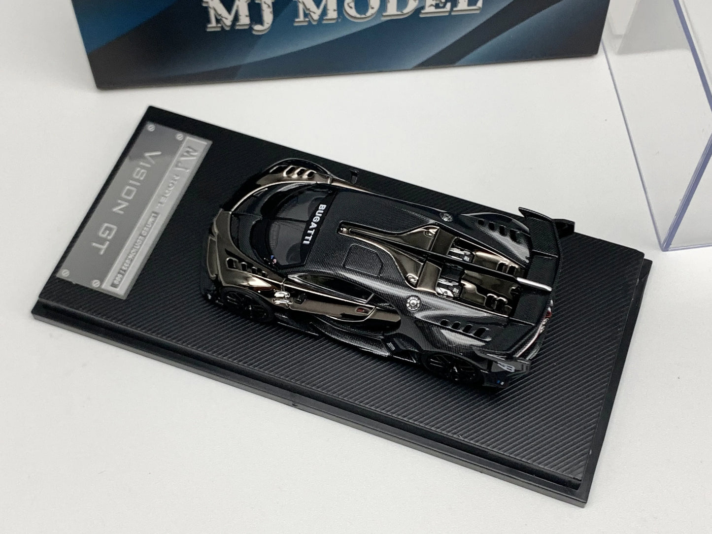 MJ 1:64 BUGATTI VISION GT Alloy Car Model Collection Ornament