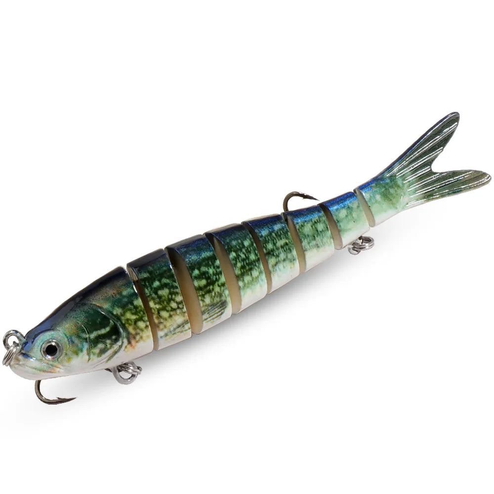 Swimbait 11g 16g 27g Joint Bait Slow Sinking Bionic Fish Swimming Pesca Bass Treble Hook Carp Fishing Tackle 8 Segment Hard Lure