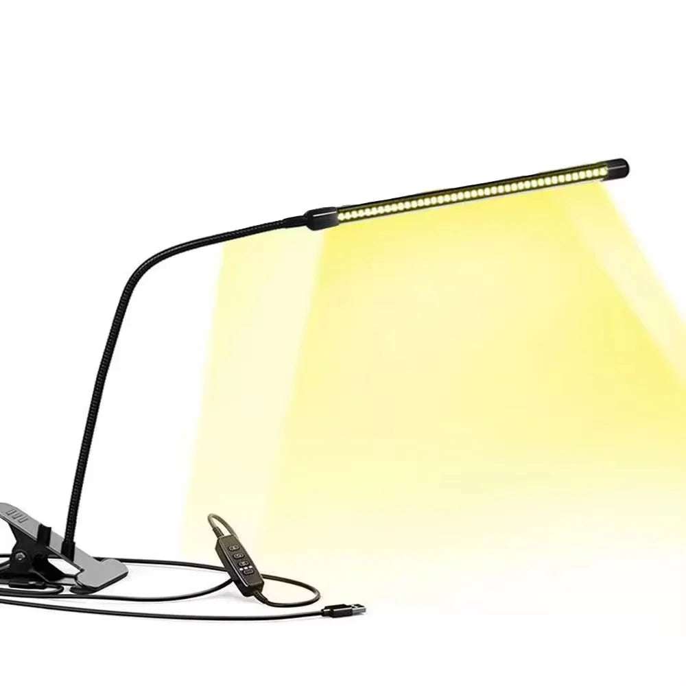 LED plant growth light, plant light clip, timed full spectrum sunlight, succulent flower herb seedling supplement light
