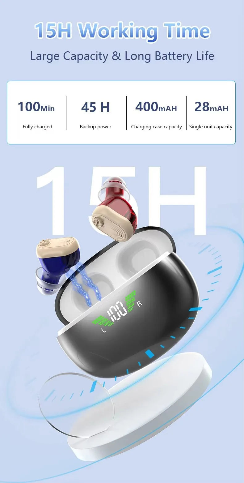 Best Seller Multifunctional Digital Hearing Aid High-Definition Sound Quality True Sound Restoration 16-Channel Hearing Aid