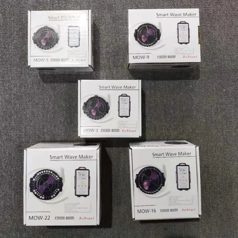 Jebao MOW-3 MOW-5 MOW-9 MOW-16 MOW-22 Series Smart WiFi Aquarium Water Wavemaker Pump with LCD Display Controller for Fish Tank