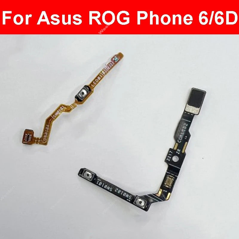 Power Volume Button Flex Cable For Asus ROG Phone 6 ZS630KL Rog 6D 6Pro On Off Power Volume Side Keys Flex Ribbon Parts