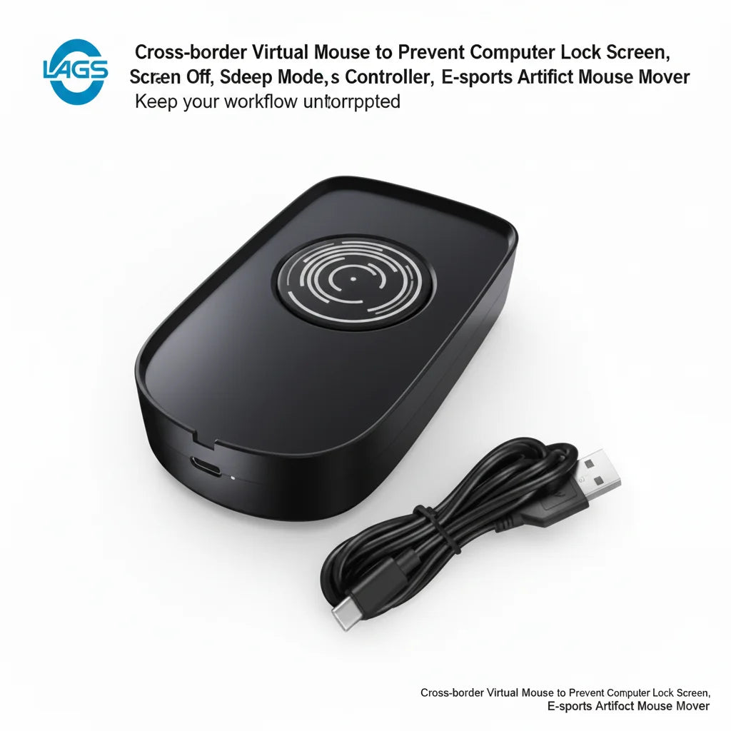 USB Undetectable Mouse Jiggler Automatic Mouse Mover Keeps PC Awake Prevents Screen Sleep Plug  Play For Laptops Desktop PC