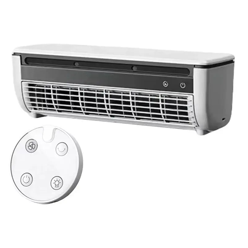 ABWM-Wall-Mounted Air Cooler Fanquick Cooling Leafless Mini Air Conditioner Wireless Quiet Electric Fans With Remotecontrol