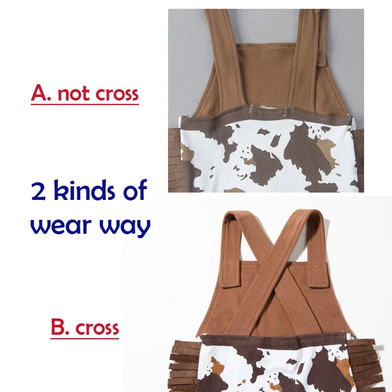 Umorden 3-24M 2-3T Toddler Infant Baby Boys Cowboy Costume Romper 3pcs/set Suspenders Style 4 Seasons 2 Wear Way